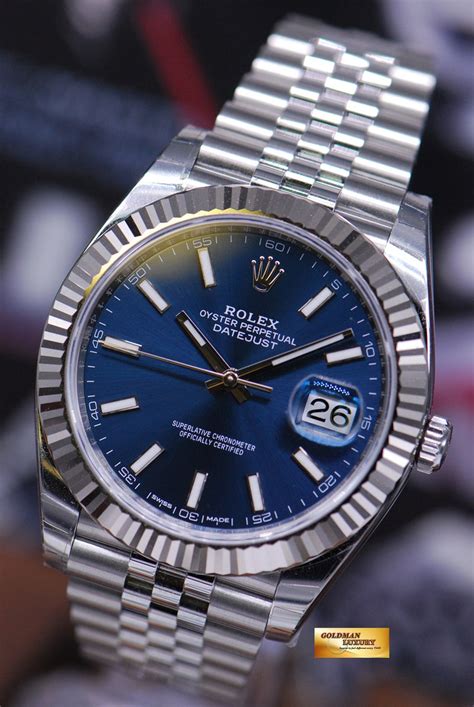 rolex datejust 41 blue ราคา|Rolex Datejust 41 oyster.